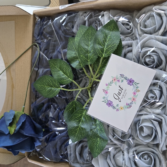 Blue Floral Wall Decor Set - Picture 3 of 9